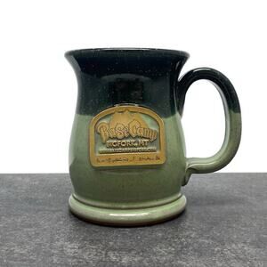 Bigfork Montana BASECAMP Outfitter & Lodge Coffee Mug Sunset Hill Stoneware USA‎